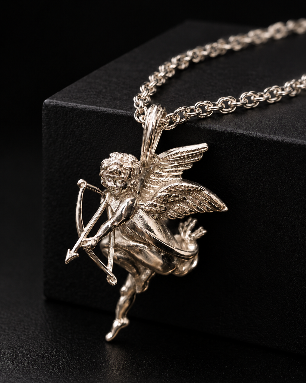 Silver Cherub Pendant