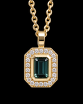Carraigín Tourmaline and Diamond Pendant