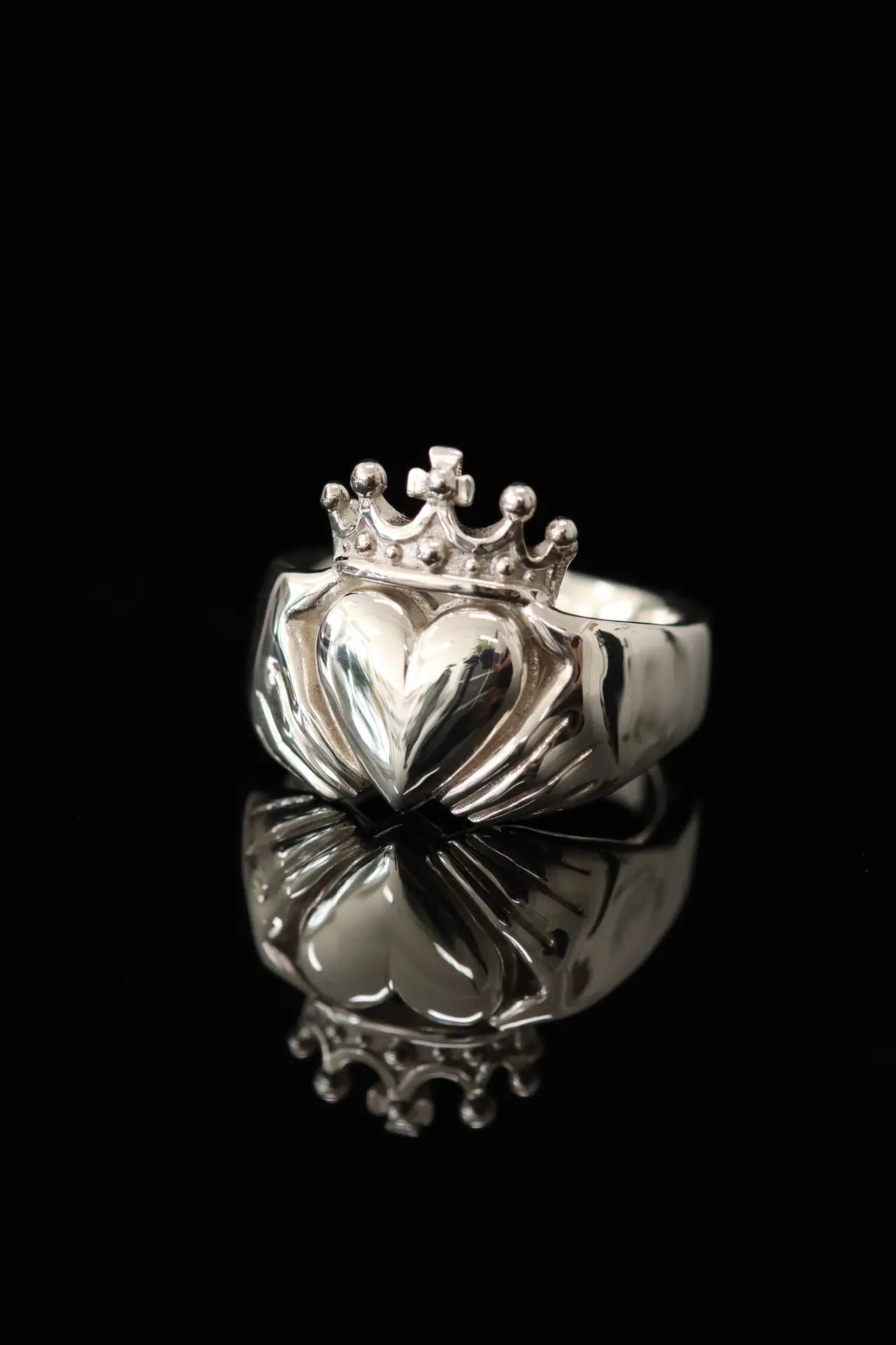 .925 sterling silver XL Brian Boru Claddagh