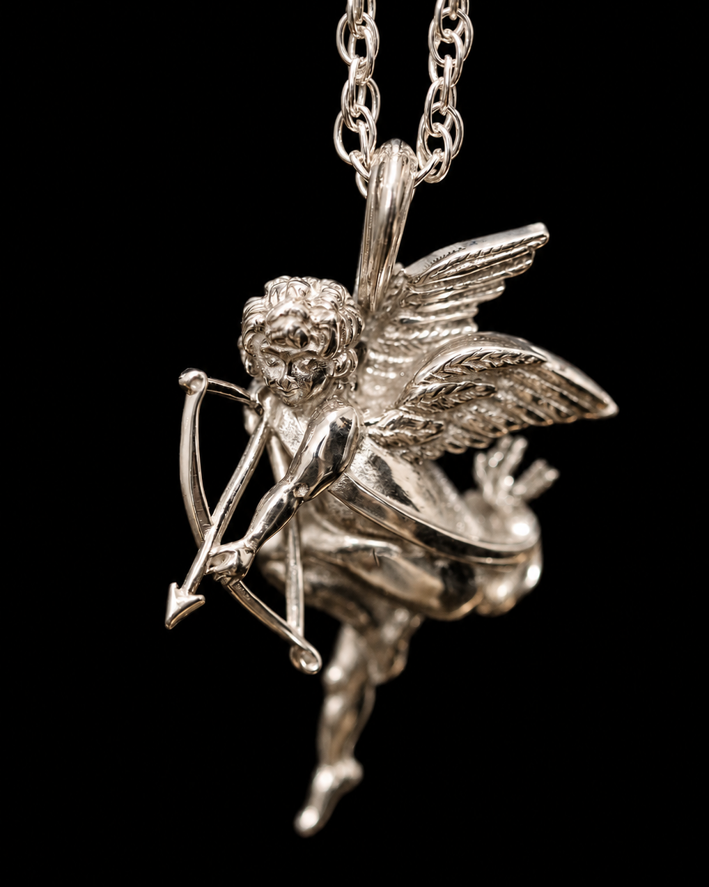 Silver Cherub Pendant