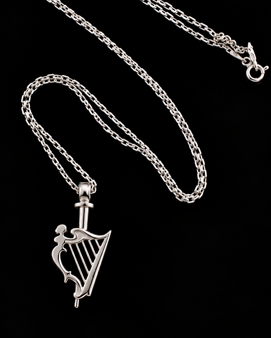 Silver Harp Pendant