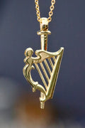 Gold Harp Pendant